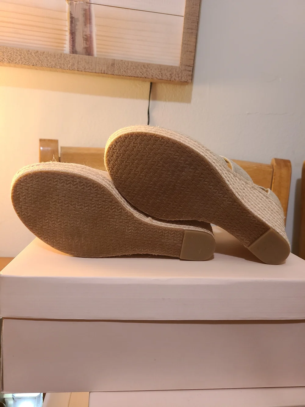 Michael Kors Metallic Gold Wedge Espadrilles with Front Zip